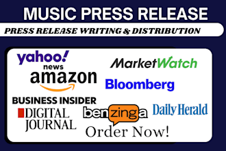 do US, UK music press release PR distribution submit PR music promotion