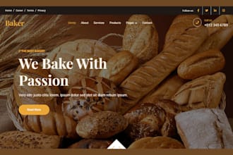 build profitable bakery website bakery shopify store dessert website cake store