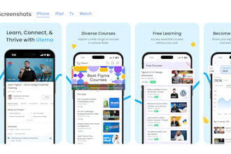 design app screenshots for app store and play store