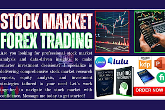 write ebook and article on forex trading, crypto, nft, stock market presentation
