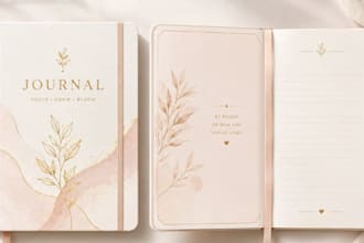 do journal design, digital planner, kdp journal, prayer journal, workbook design