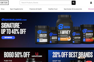 design nutritional ecommerce website health nutrient website supplement website