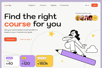 build lms website, institutional website, education website, elearning website