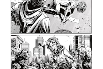 draw commercial nsfw comic page, furry comic page, sfw comic page, erotic comic