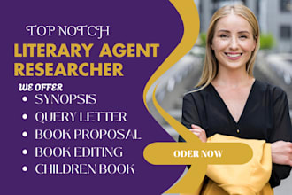 find top literary agent for children book, fiction book, movie script, ebook