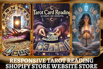 build tarot reading shopify store spiritual product  store tarot reading website