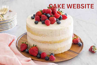 cake website cookies website bakery website cake