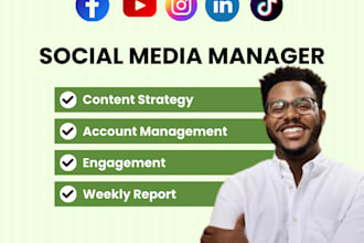 be your social media manager, content strategist, content creator