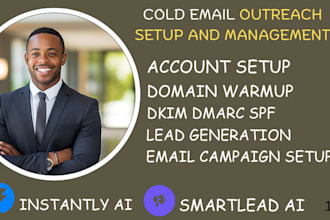cold email outreach email campaign instantly ai smartlead ai email warmup dkim