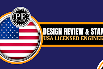 review and stamp as a licensed civil and structural engineer