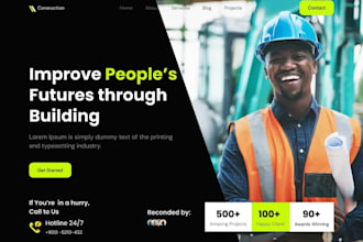 design contractor, construction, roofing, hvac, remodeling, plumbing website