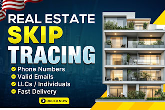do real estate skip tracing for USA