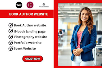 ebook website, book author website, book website, author website, portfolio