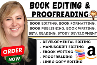 proofread format memoir fiction book nonfiction novel as developmental editor