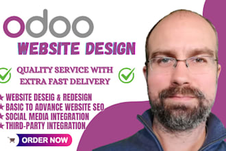 develop responsive odoo website, redesign odoo website, ecommerce customization