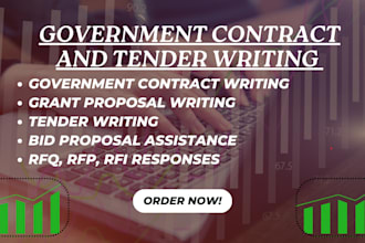 government contract grant tender writing rfq rfp rfi UK healthcare cleaning