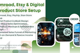 german gumroad shop, ebooks, digital products, automate workflow intgrat, store