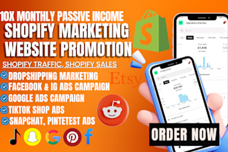 shopify dropshipping marketing sales funnel promote shopify fb, ig ads for sales