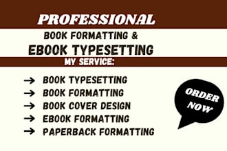 do typesetting, ebook typesetting, picture book for KDP