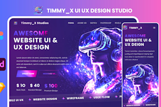 do website ui ux design, dashboard design, mobile app ui UX design, figma ui ux