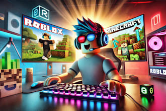 make roblox and minecraft videos and shorts for your channel