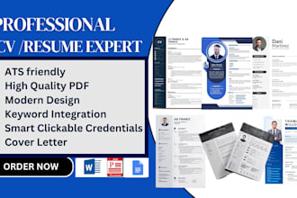 do resume rewrite edit  design make expert  resume cv  cover letter msword