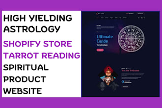 design astrology shopify store spiritual product store tarrort reading website