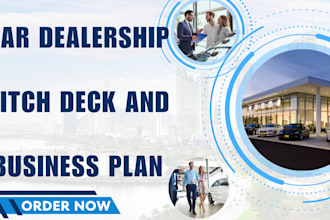 create an investor ready car dealership business plan and pitch deck