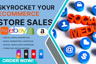 do ebay, pinterest for ecommerce promotion, shopify, marketing advertising