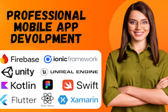 hybrid mobile app,react native,flutter swift kotlin ios android xamarin firebase