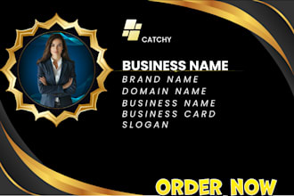 create business name ideas, brand names and domain and slogans