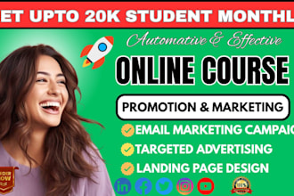 do online course promotion, wix course, affiliate website