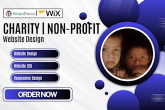 design charity website, non profit website, fundraising donations website design