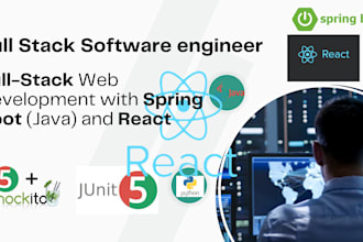 full stack web development with spring boot java and reactjs
