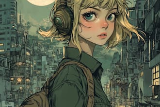 draw your story into comic, manga, or anime style