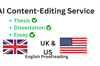 edit and proofread thesis, dissertation, and remove ai