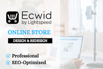 build setup ecwid online store website form page design and redesign ecwid store