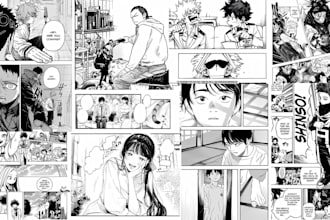 draw comic book illustration comic book cover manga webtoon comic book artist