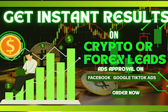 run forex ads, crypto ads, forex facebook ads, telegram ads, tiktok, forex leads
