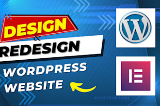 build stunning wordpress website or landing pages with wordpress elementor pro