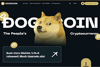 create crypto token website meme coin and landing page