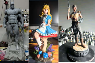3d print and paint your action figure miniature painting 8k resin printing toys