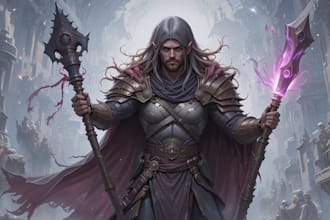 make a dnd character art and dnd character design