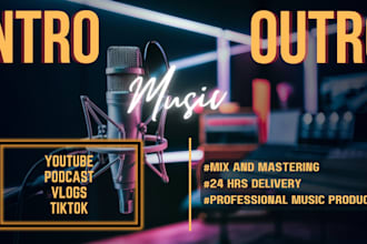 produce catchy intro music for your youtube, podcast, or brand