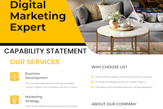 design a powerful and professional capability statement to boost your business