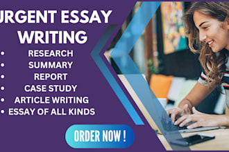 do urgent essay writing as an essay writer