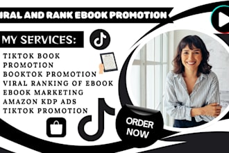 viral rank book on tiktok bookrank amazon kdp ads booktok tiktok ebook marketing