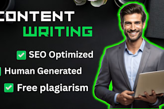 write human generated and free plagiarism articles