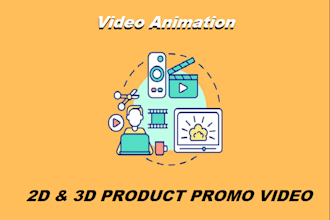 create animated promo video for your shopify products, video animation, animated
