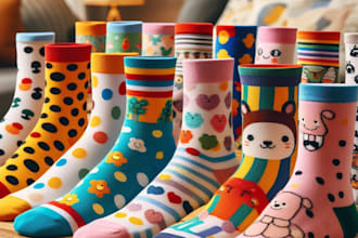 create sock knitting machine design or redraw it in bmp